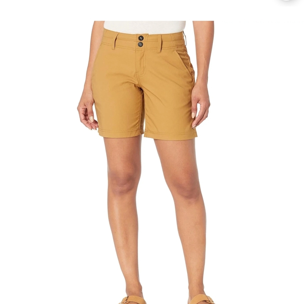 PrAna Women's Alana Embark Brown Casual Shorts Hiking Outdoor Size 6